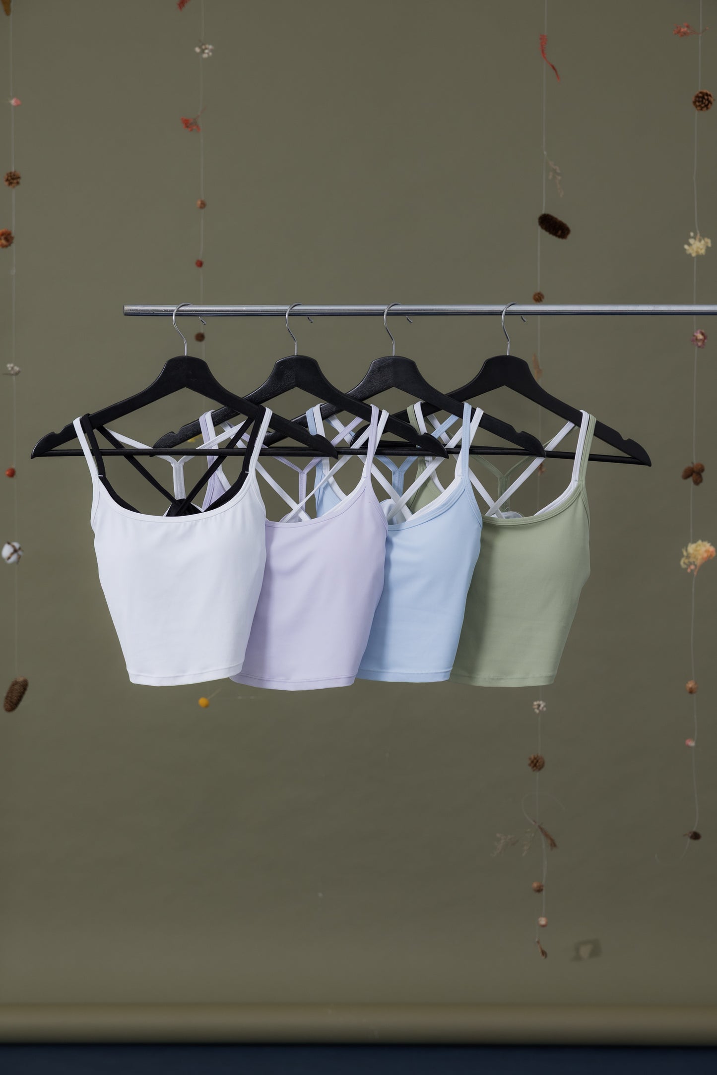 霧光沐野撞色Bra Top
