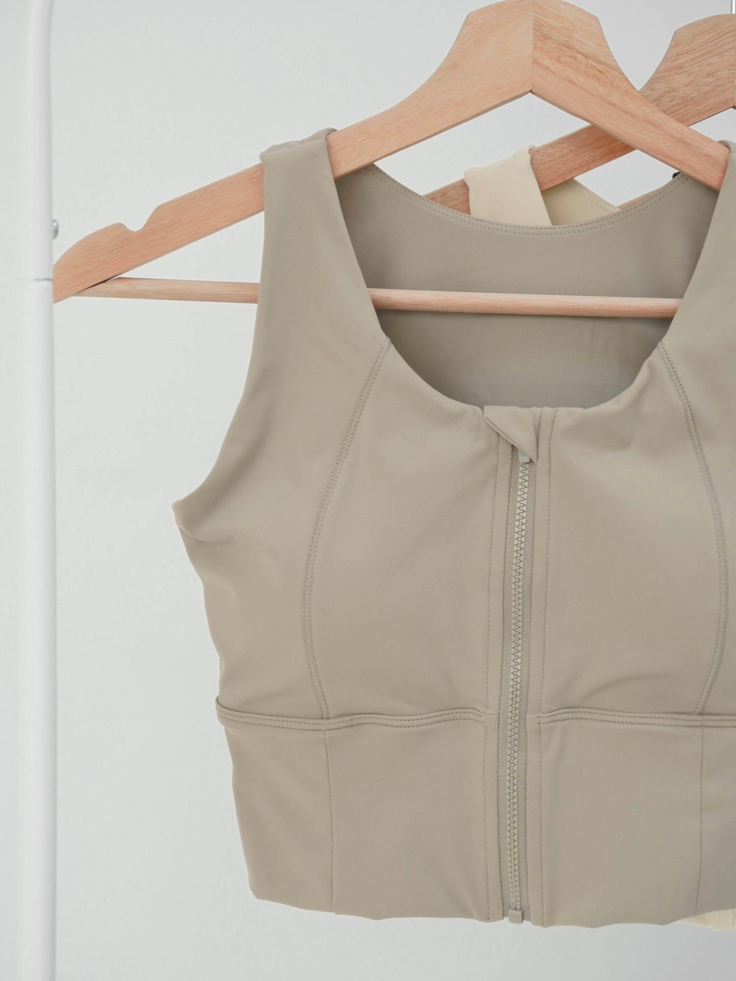 預購 / 重訓推薦-前拉鍊0副乳Bra Tops