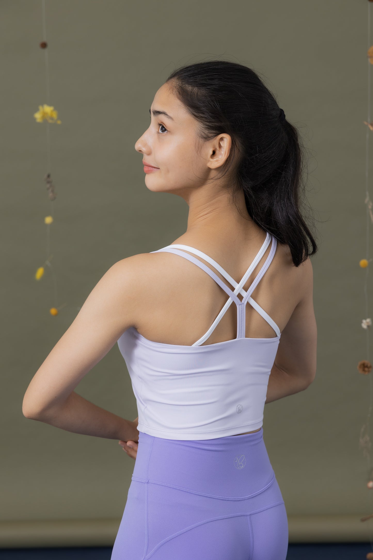 霧光沐野撞色Bra Top