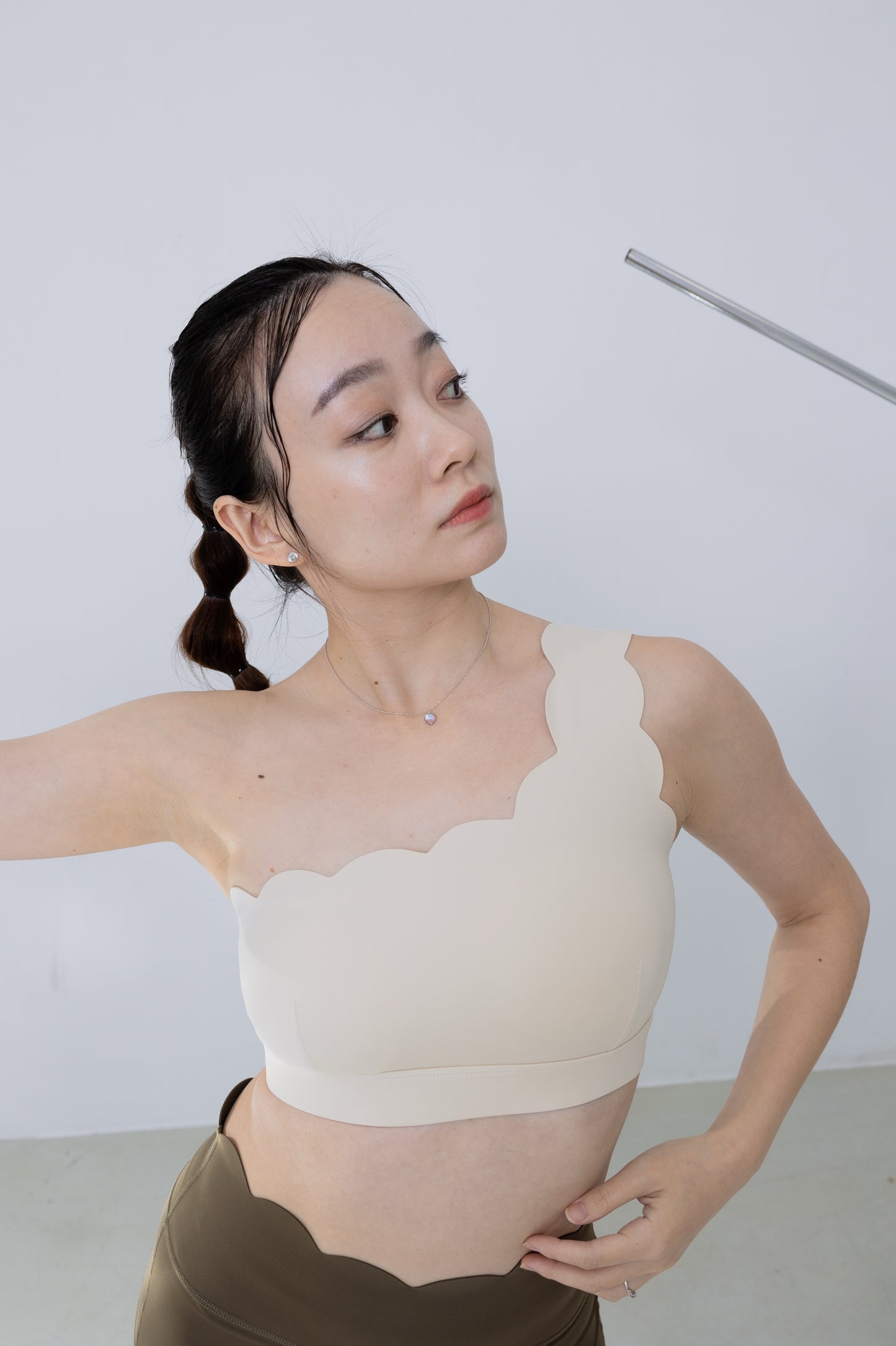幻映之翼Bra Top_單肩花朵款