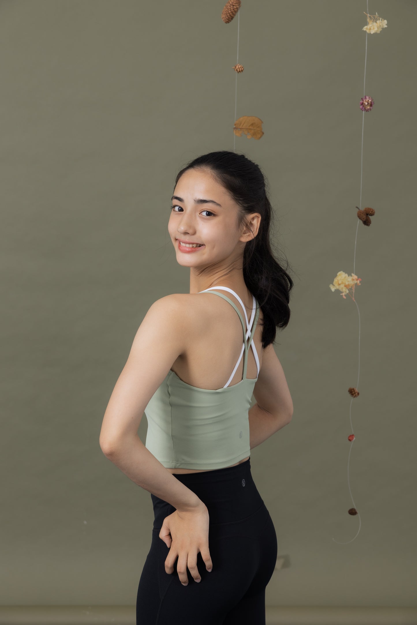 霧光沐野撞色Bra Top