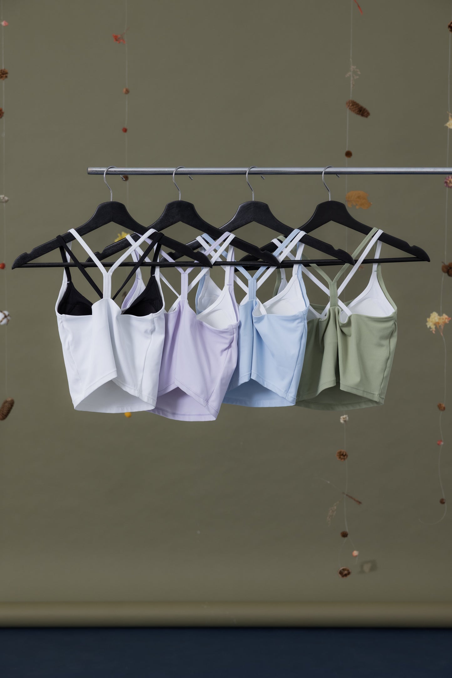 霧光沐野撞色Bra Top