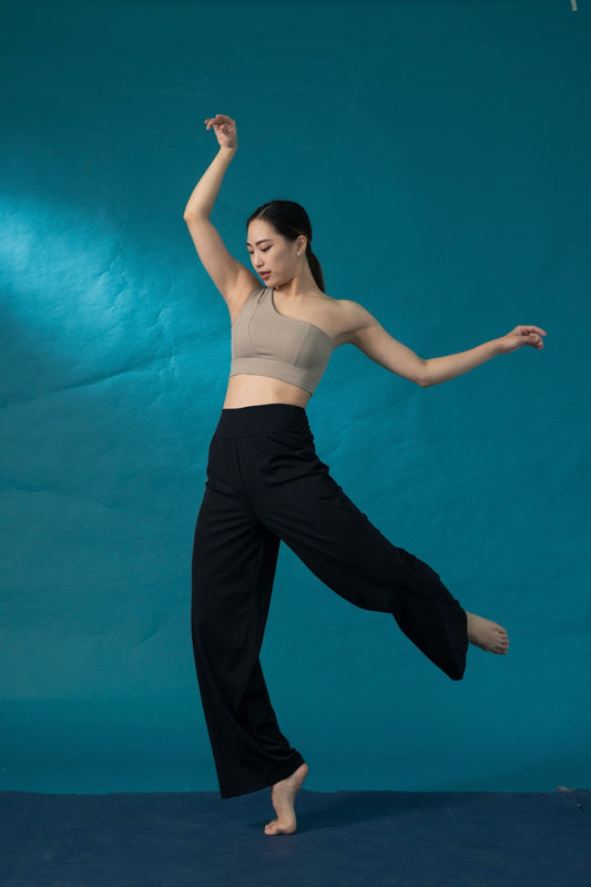 Dark night flowing wide pants