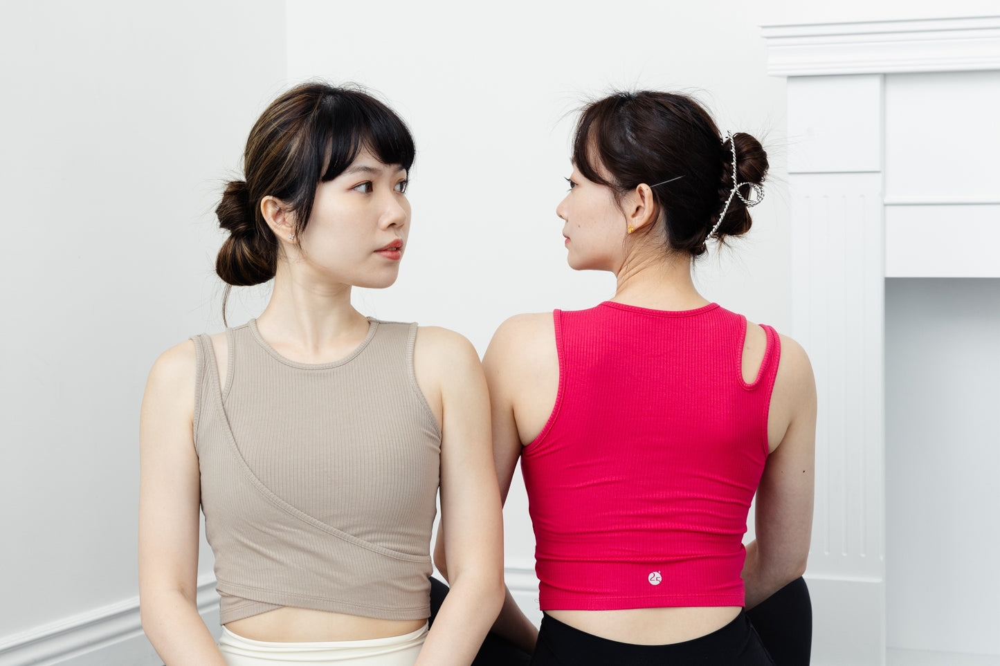 預購/休閒拼接不對稱Bra Top