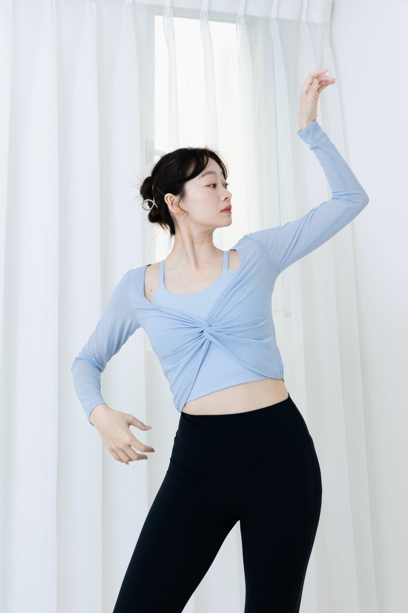 Pre-order/Temperament two-piece long-sleeved Bra Top