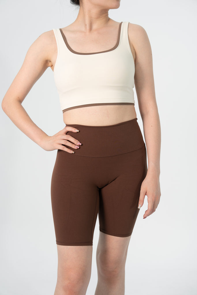 少量現貨 / 空氣裸感後口袋5分Leggings