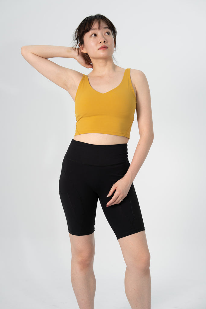 In Stock/Micro V Opening Belly Covering Bra Tops