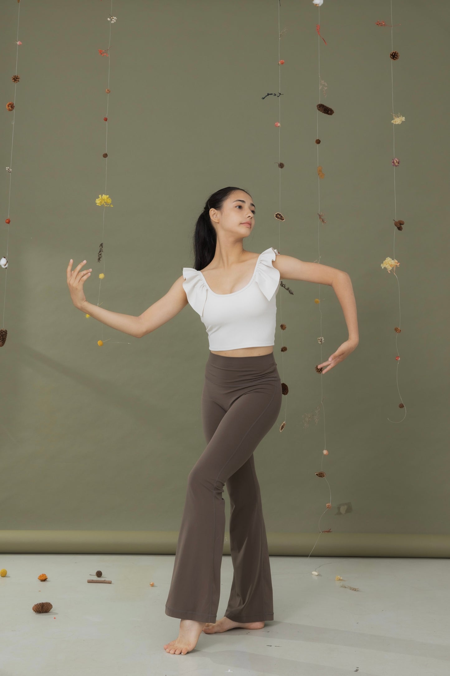 金穗暖野＿荷葉Bra Top