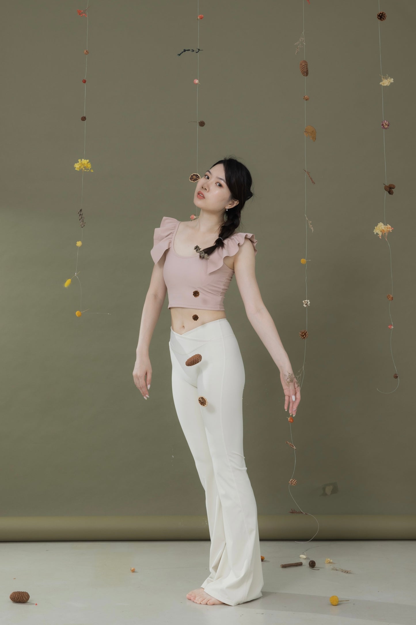 金穗暖野＿荷葉Bra Top