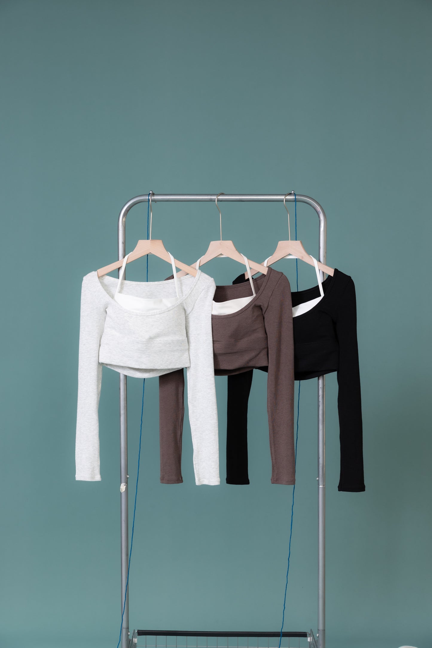 煙柔微暖_ 長袖Bra top