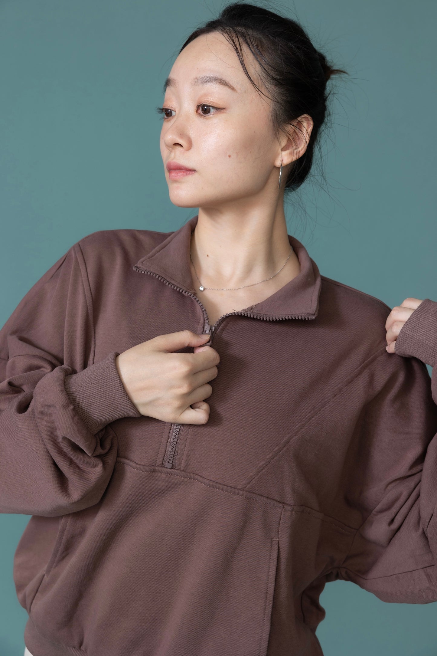 預購/栗風和煦__秋冬休閒衛衣拉鍊防風