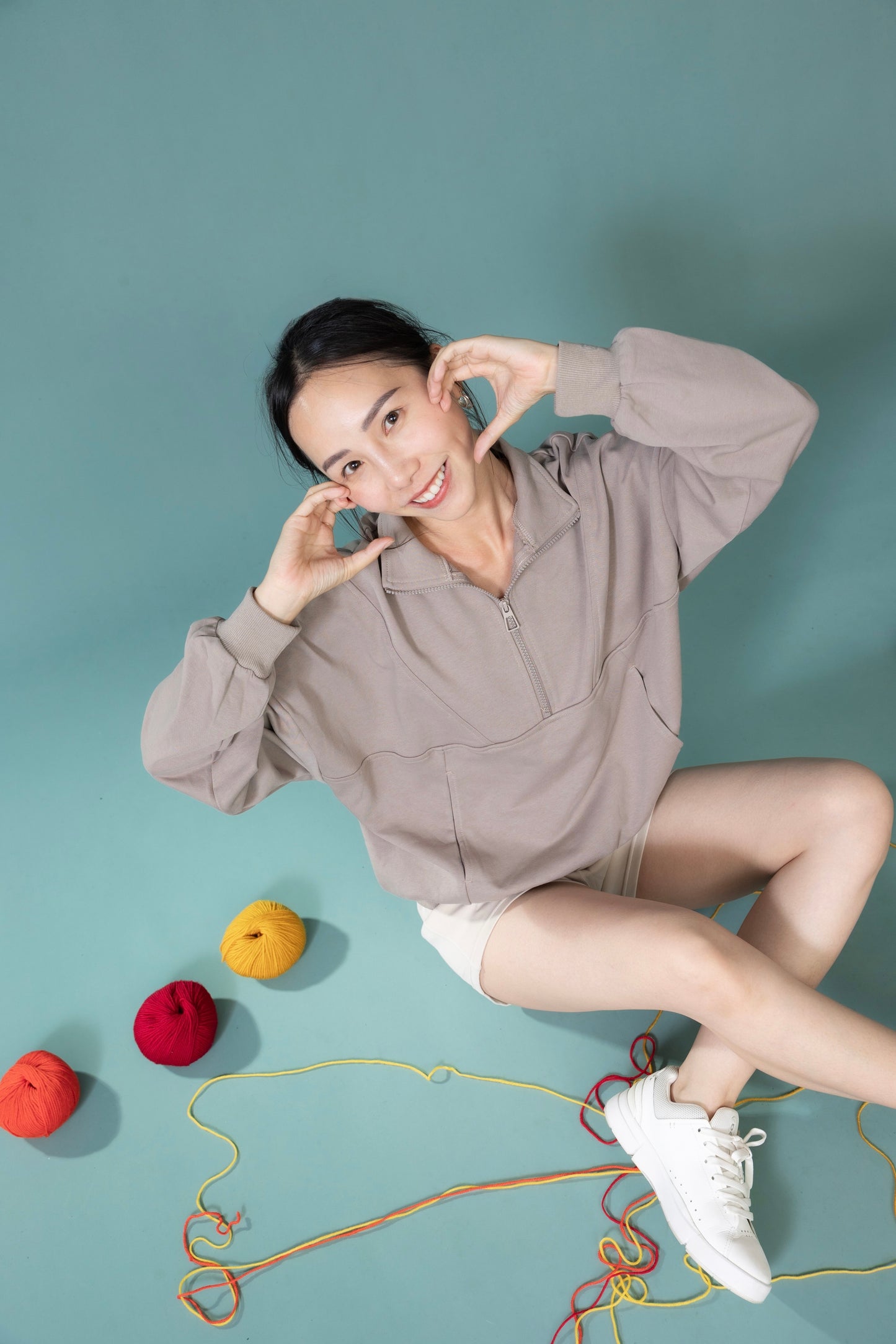 預購/栗風和煦__秋冬休閒衛衣拉鍊防風