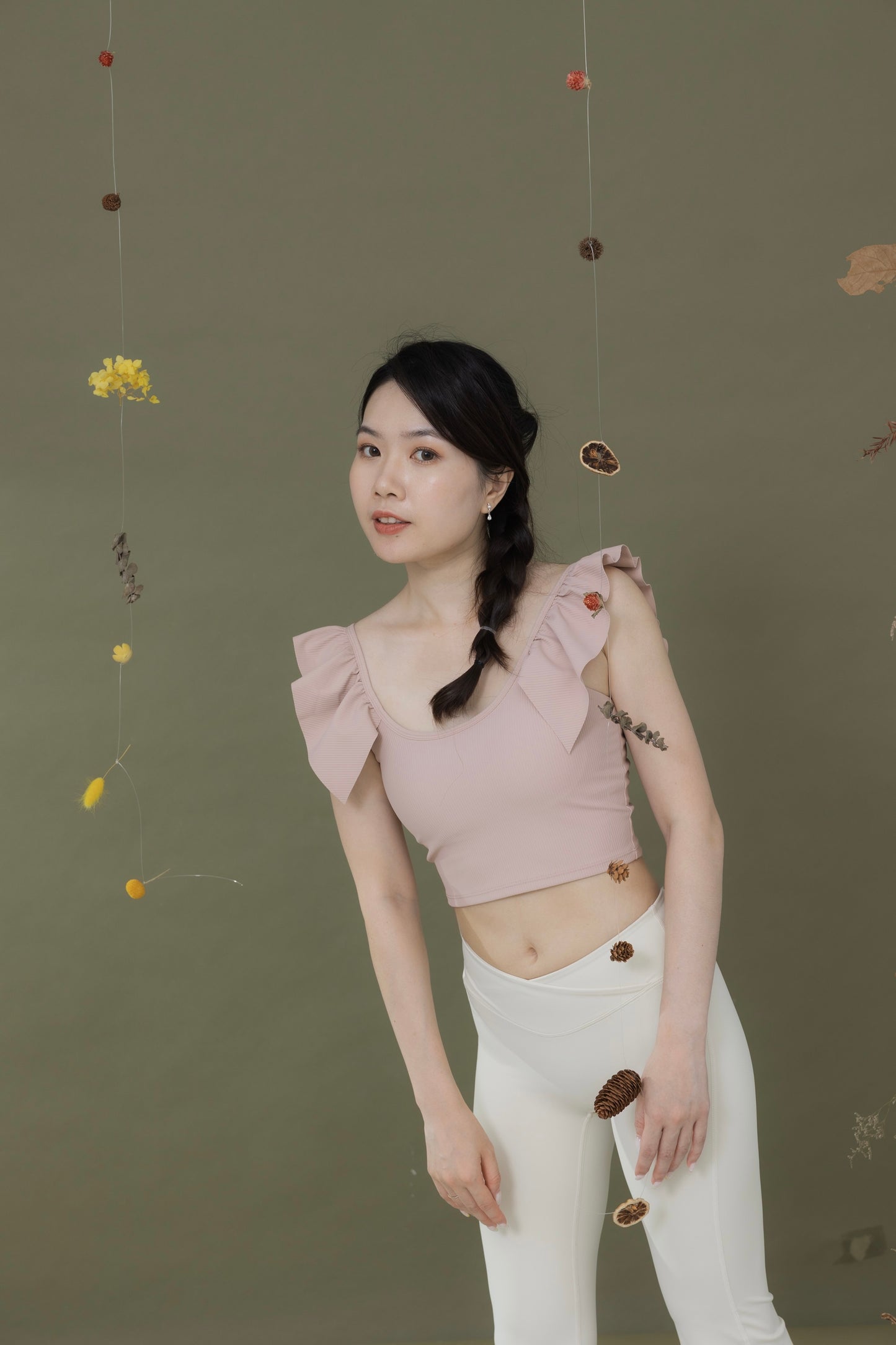 金穗暖野＿荷葉Bra Top