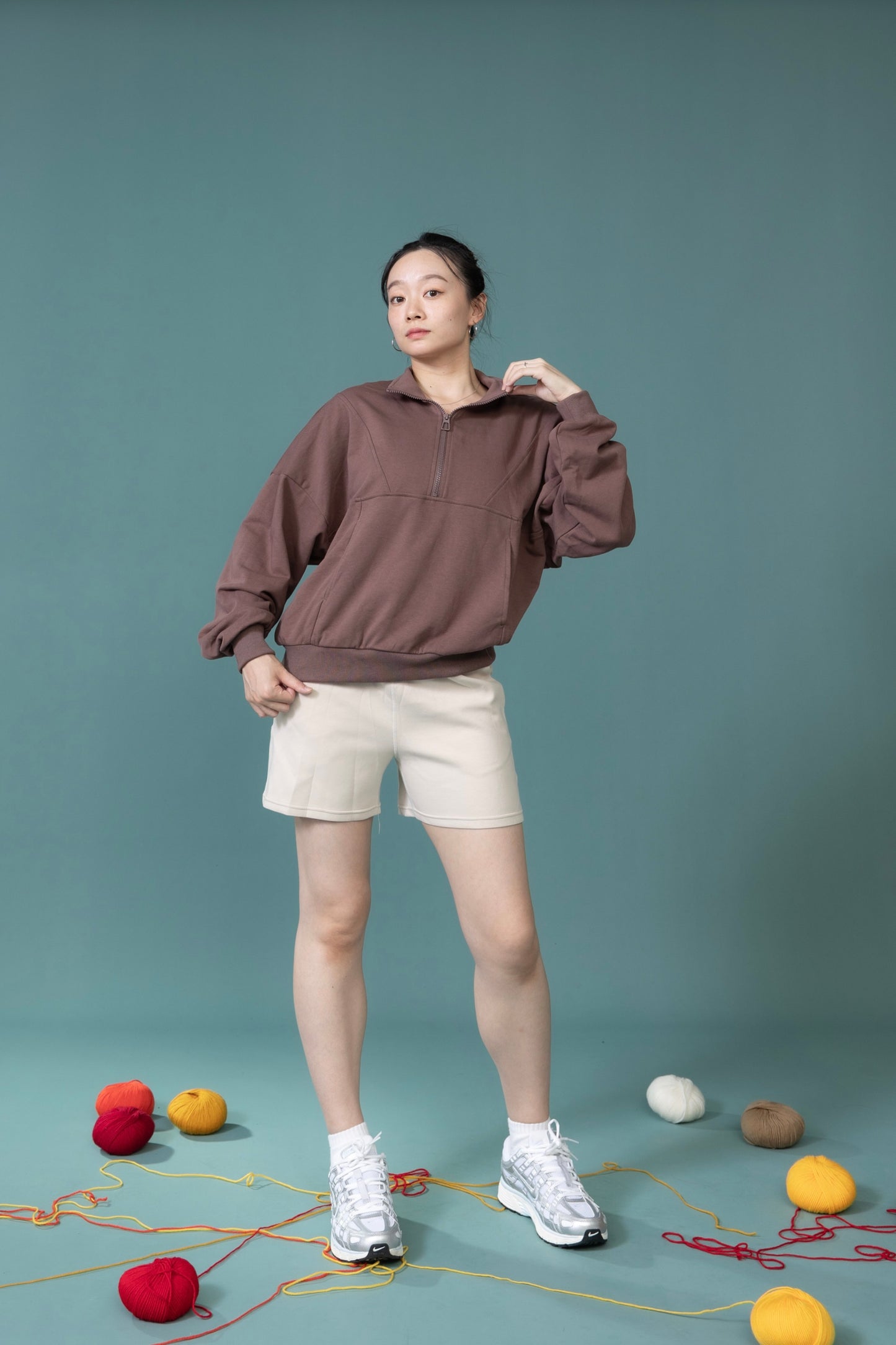 預購/栗風和煦__秋冬休閒衛衣拉鍊防風