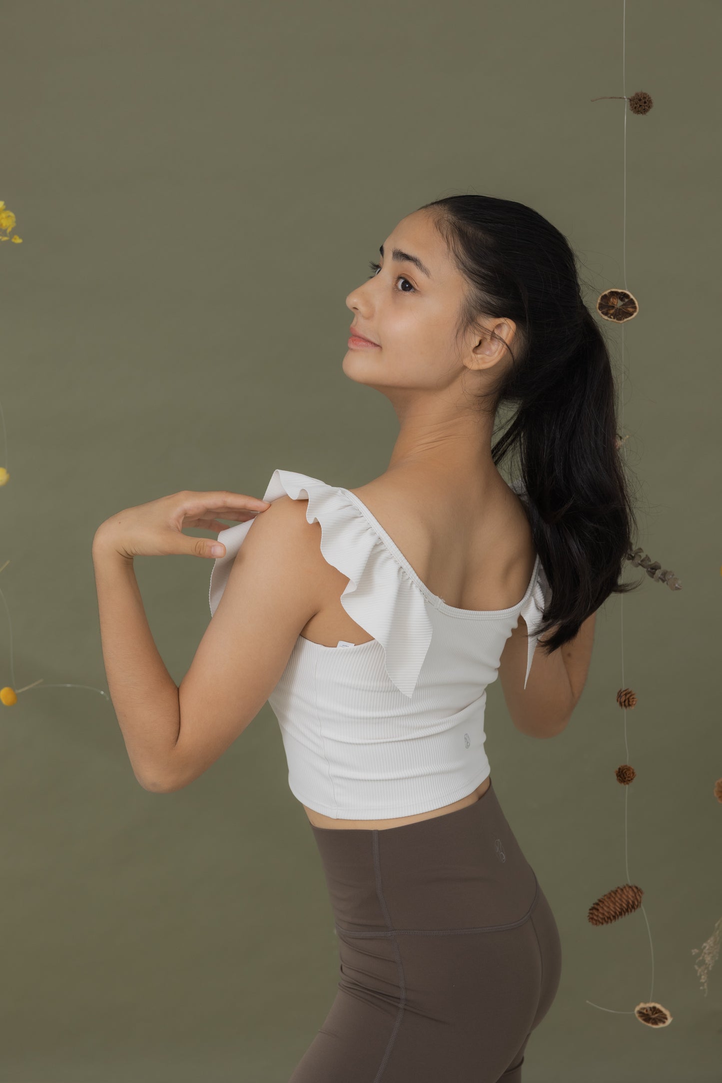 金穗暖野＿荷葉Bra Top