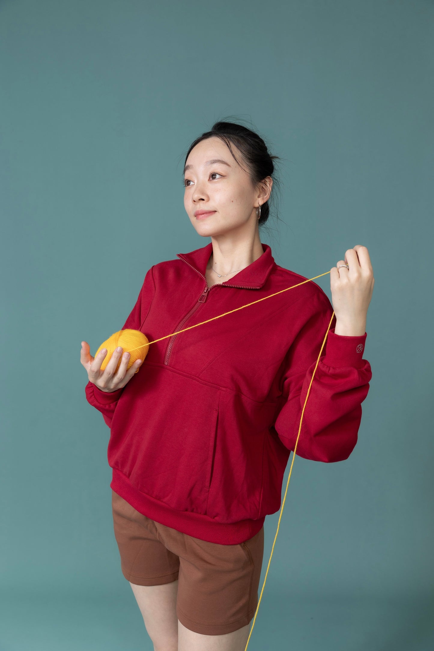 預購/栗風和煦__秋冬休閒衛衣拉鍊防風