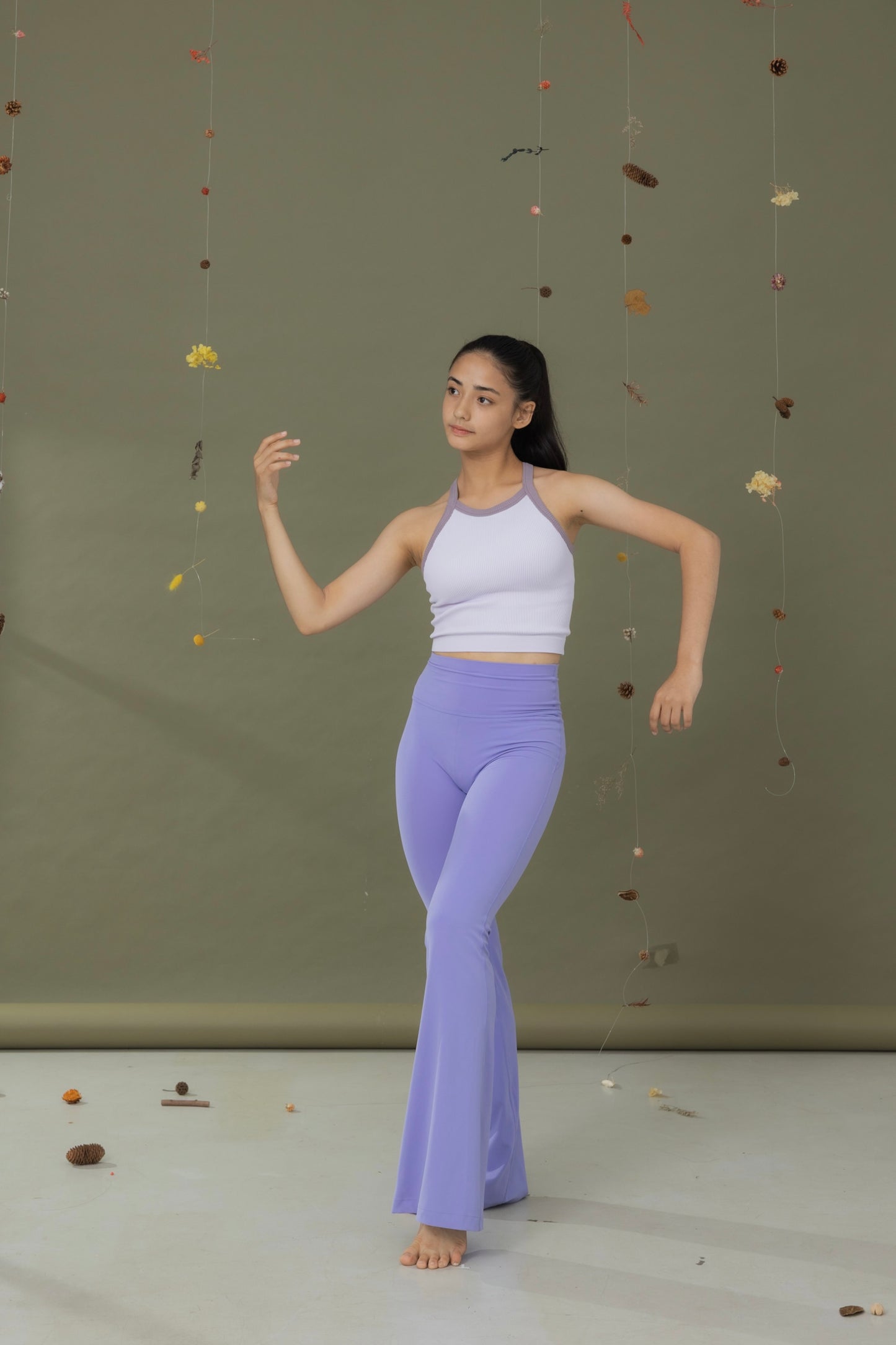 晨曦微光＿削肩撞色Bra Top