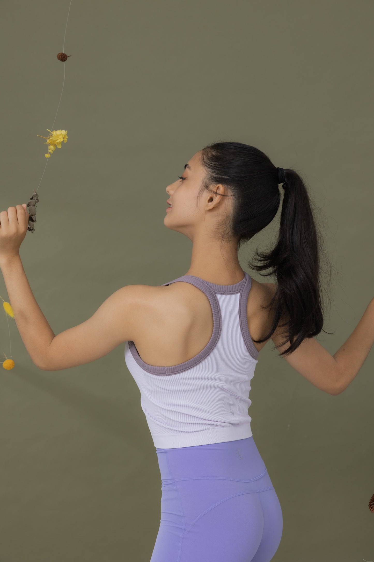 晨曦微光＿削肩撞色Bra Top