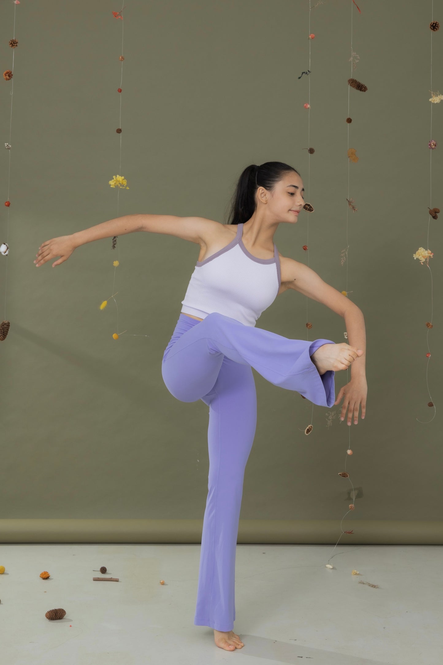 晨曦微光＿削肩撞色Bra Top