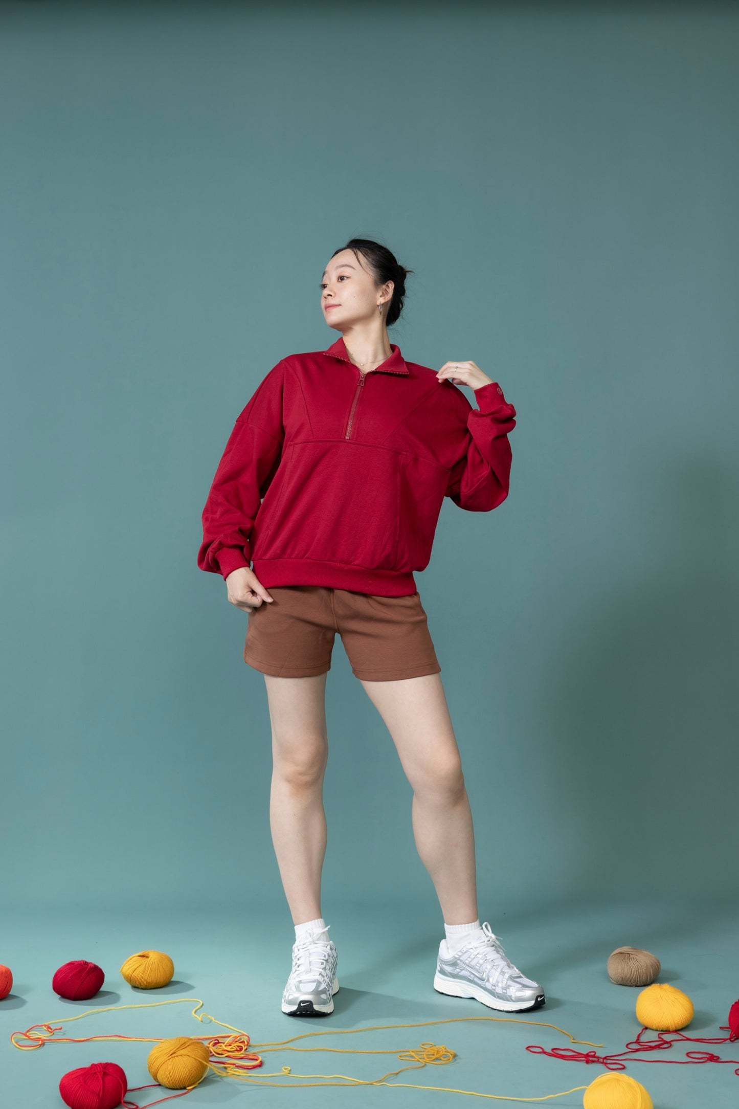 預購/栗風和煦__秋冬休閒衛衣拉鍊防風