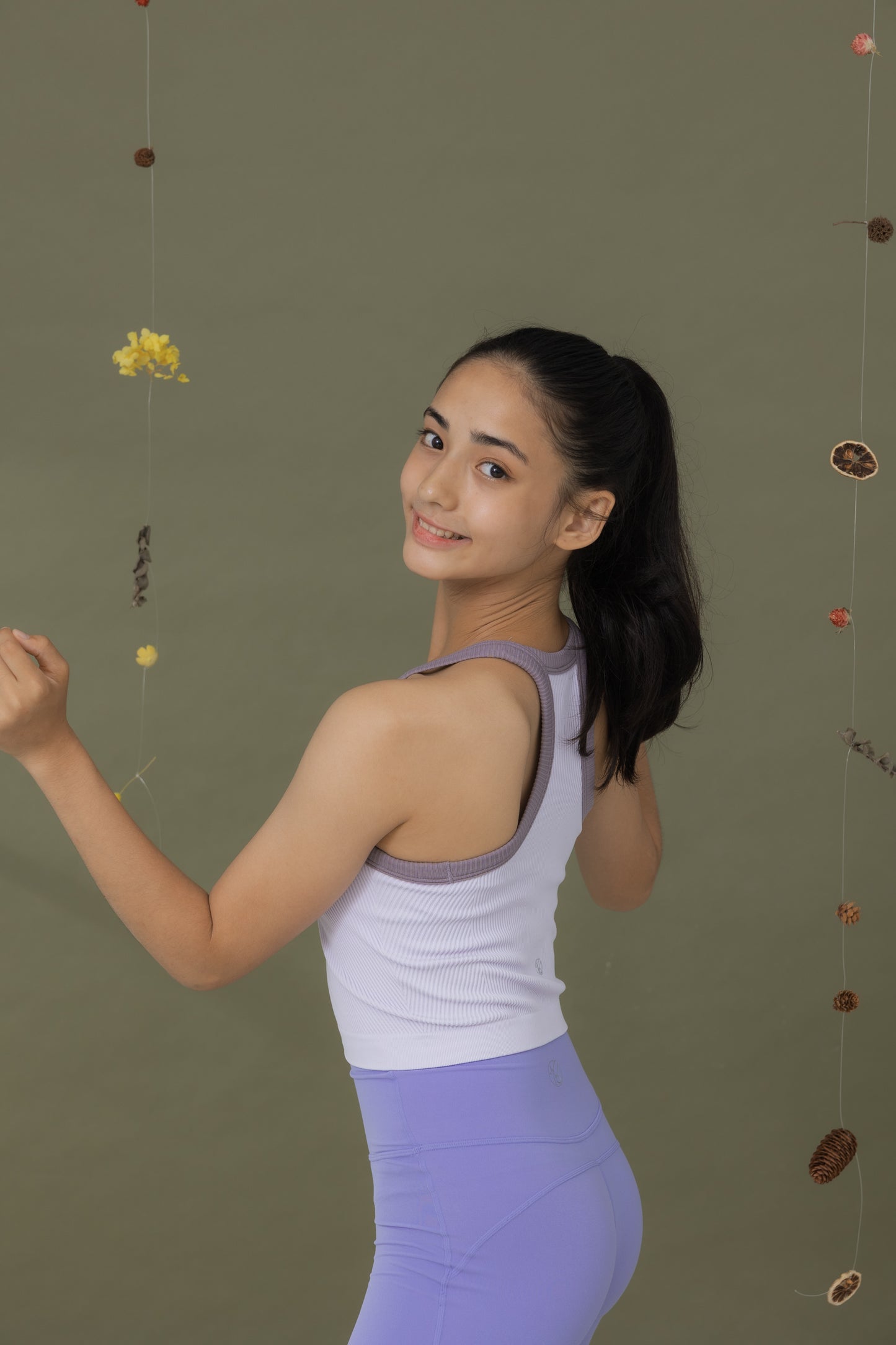 晨曦微光＿削肩撞色Bra Top