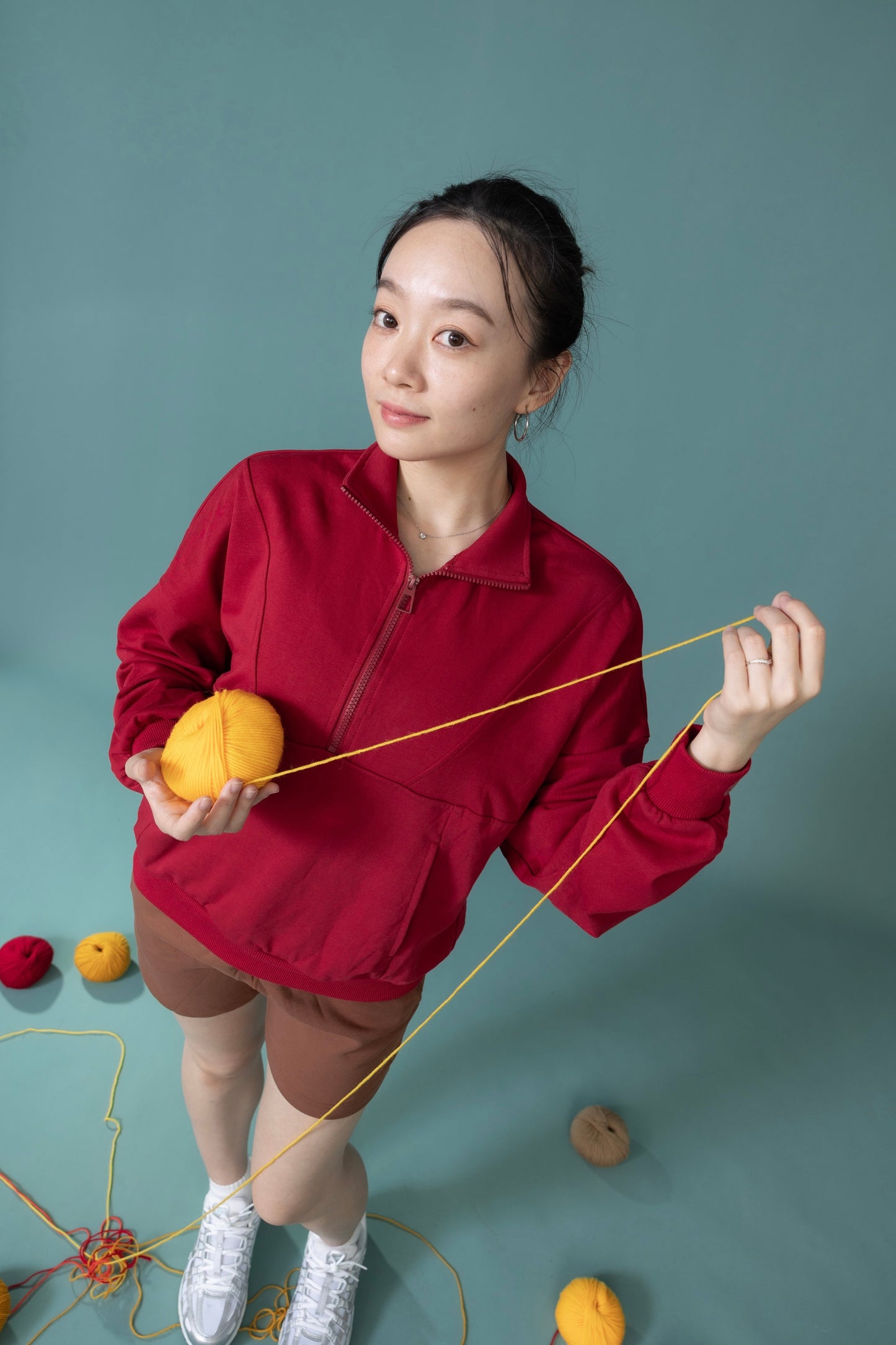 預購/栗風和煦__秋冬休閒衛衣拉鍊防風