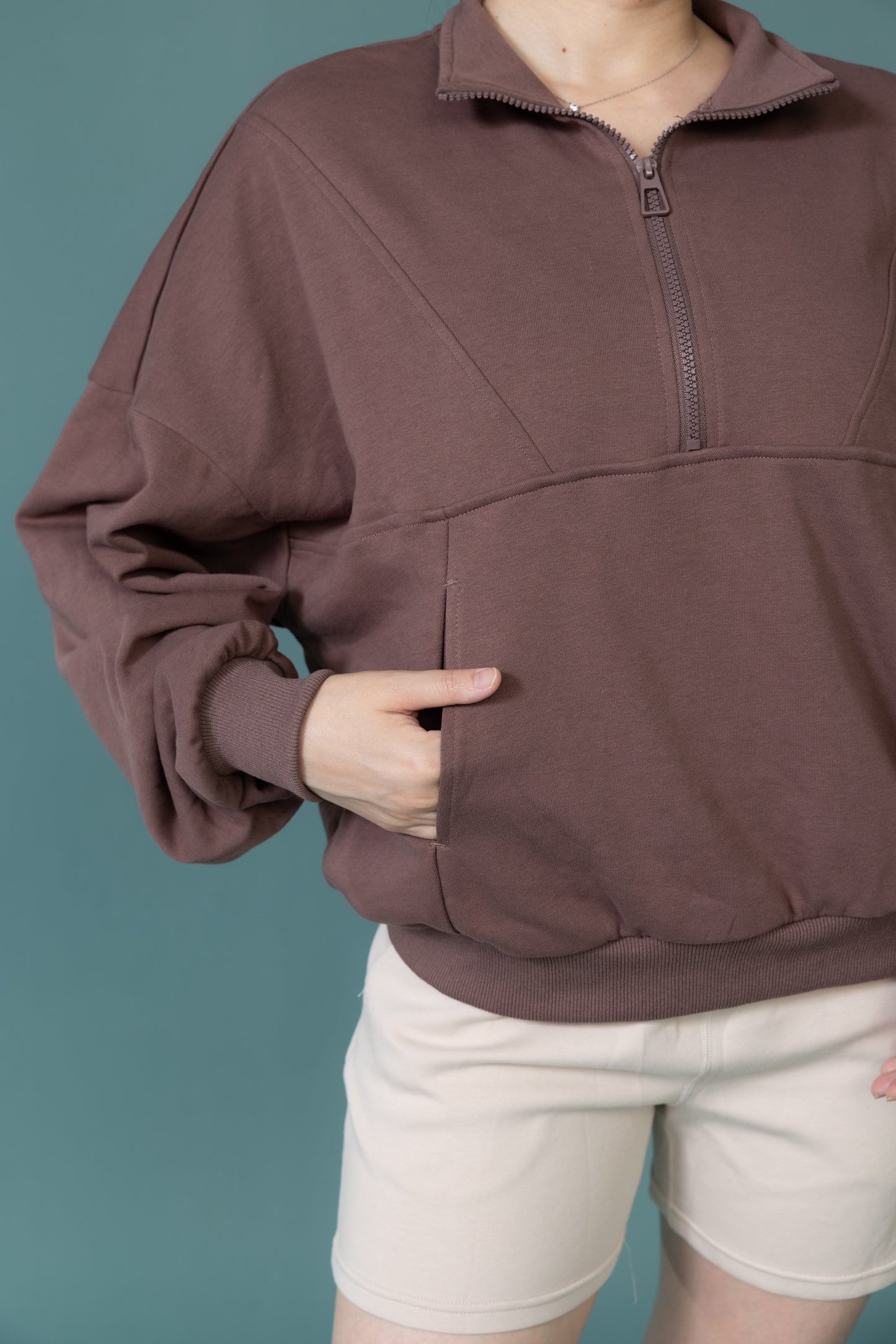 預購/栗風和煦__秋冬休閒衛衣拉鍊防風