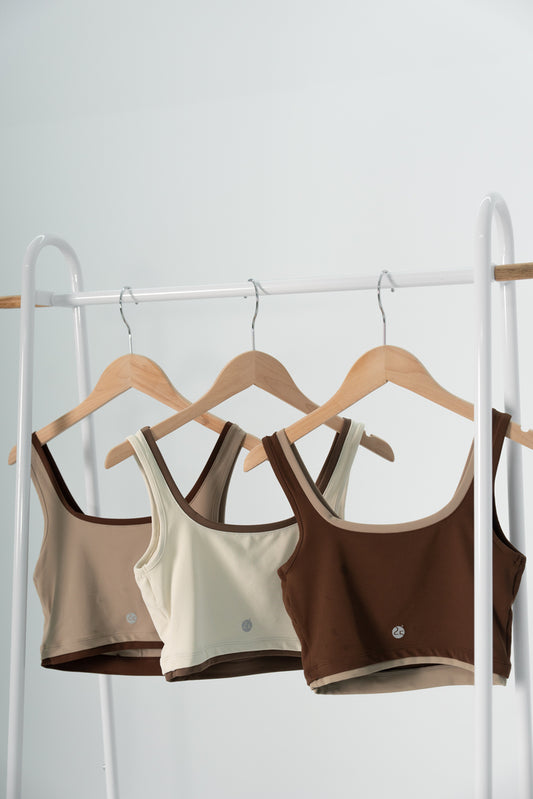 Pre-order/Super cool contrasting color Bra Tops 